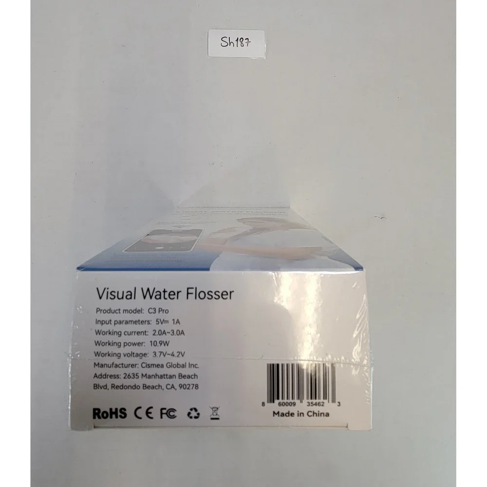 CleanEze Visual Water Flosser HD Images Wireless Connection‎ Rechargeable